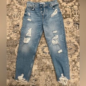 Zara Distressed Blue Jean